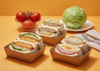 햄에그 샌드위치/3,500원 햄버그 샌드위치/4,500원 메인페이지 미리보기